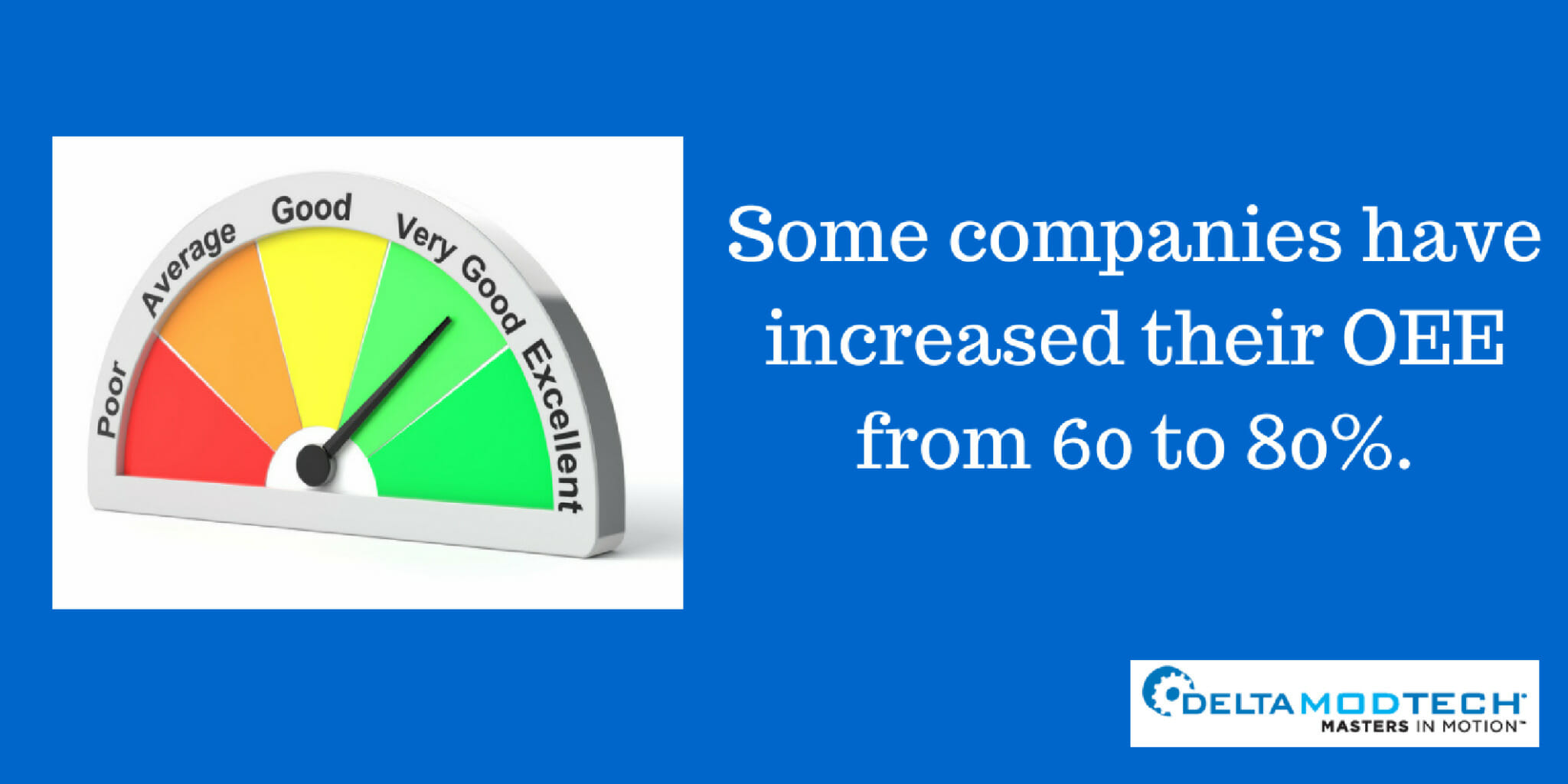 Some companies have seen great OEE increases.