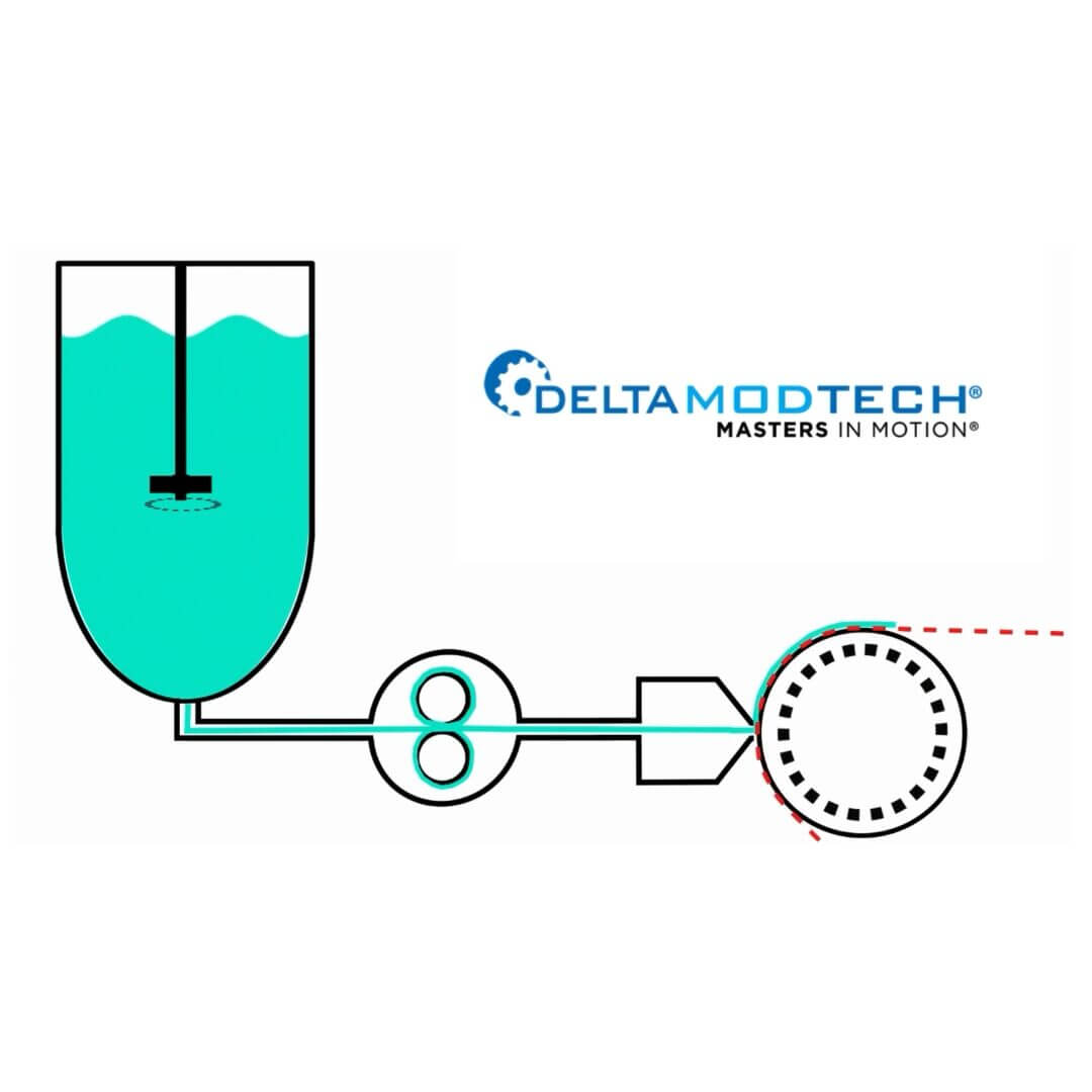 Schematic of slot-die coating